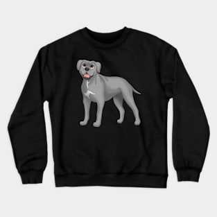 Gray Cane Corso Dog Crewneck Sweatshirt